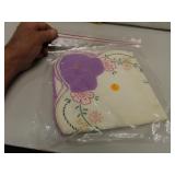 Appliqued Tablecloth  31" x 33"