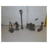 4 Pieces of Park City Pewter Figurines by Michael