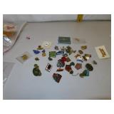 Bag with Several Lapel Pins and more
