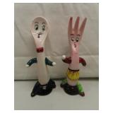 Vintage Fork & Spoon Salt & Pepper Shakers 5"