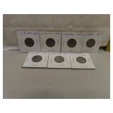 7 V Nickels 1899-1900-1901-1902-1903-1905-1907