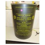 NO SHIPPING -Vintage Civil Defense Water Can