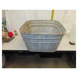 NO SHIPPING - #42 Galvanized Primitive Wash Tub
