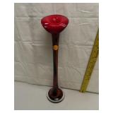 Vintage Art Glass Jack in the Pulpit Vase 15&1/4"