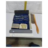 Vintage Charvos No 614 Drafting Set  & more