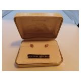 Small Black Hills Gold Pierced Earrings