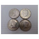 4 (1964) 90% Silver Half Dollars