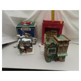 2 Christmas Village Buildings in Box - Tallest =