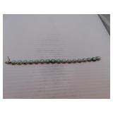 Ornate 7" Bracelet Signed Sterling AK