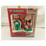 2 Vintage Mouth Blown Christmas Tree Ornaments