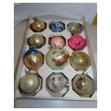 12 Vintage Christmas Tree Ornaments
