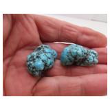 2 Turquoise Chunks for Making Jewelry