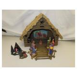 Vintage Nativities - Big One has 5 Pieces -