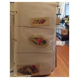 Book of 157 Antique Die Cut Calling Cards