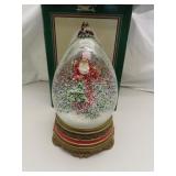 Hallmark Santa Musical Snow Globe Plays = Deck the