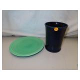 Unsigned Plate & Fiesta Cobalt Blue Kitchen