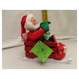 Vintage Annalee Santa & Sleigh with Tag