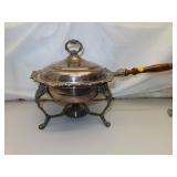 Antique Silverplate Chafing Pan 12" x 12"