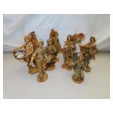 9 Vintage Fontanini Italy 8" Natvity Figurines