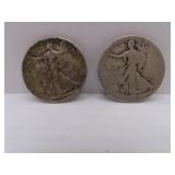 1947D & 1=Unable to Read Silver Walking Liberty