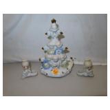 2 Precious Moments Candle Holders & Unmarked