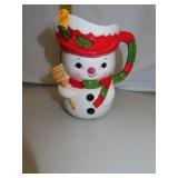 Vintage Relpo Japan Snowman Pitcher 6"
