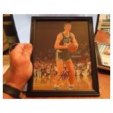 Larry Bird Signed Photo with COA Framed
