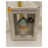 Fitrz & Floyd Glass Christmas Ornament in Box
