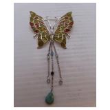 Signed LC (Liz Claiborne) Butterfly Brooch Pin