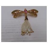 Avon Dragonfly Brooch Pin