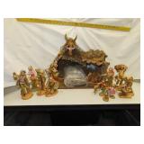 14 Piece Vintage Fontanini Depose Italy Nativity