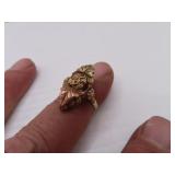 4.74 grams Black Hills Gold Ring 10K - 12K =Size 9