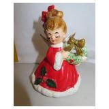 Vintage Josef Originals Christmas Angel Bell