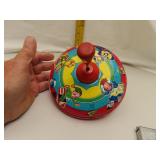 Vintage J. Chein Metal Spinning Top 7"