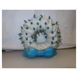 Ceramic Wreath (needs cord with light) 9&1/2" x
