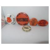 Vintage Hastings High School Pinbacks