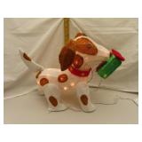 Lighted Christmas Puppy 18" x 14"