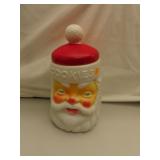 Vintage Santa Plastic Cookie Jar