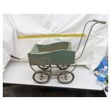 NO SHIPPING - Antique Wood Buggy = 27" x 27" x 11"