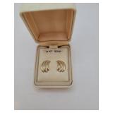 14K Gold Pierced Earrings (Old Stock) in Box