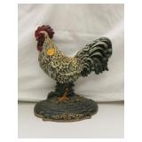 Cast Iron Rooster Door Stop 11" x 10&1/2"