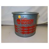 Vintage Frabill Stumpy Galvanized Minnow Bucket