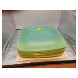 6 Vintage Fire King Jadeite Plates = 8&1/4" =Charm