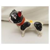 Vintage Chalkware Boston Terrier Dog 9"x7"