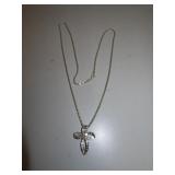 Cross Pendant (Signed Nolan Miller) on Unsigned