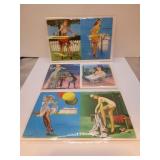 3 Pin Up Girl Post Card Size Collectibles