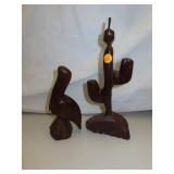 Iron Wood Cactus & Pelican Bird - Tallest =