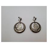Vintage 950 Silver Screwback Earrings