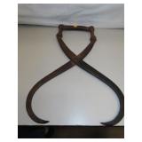 Antique Railroad Tie or Ice Block Tongs - Appears