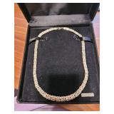 Flat Byzantine Necklace 925 Sterling Silver